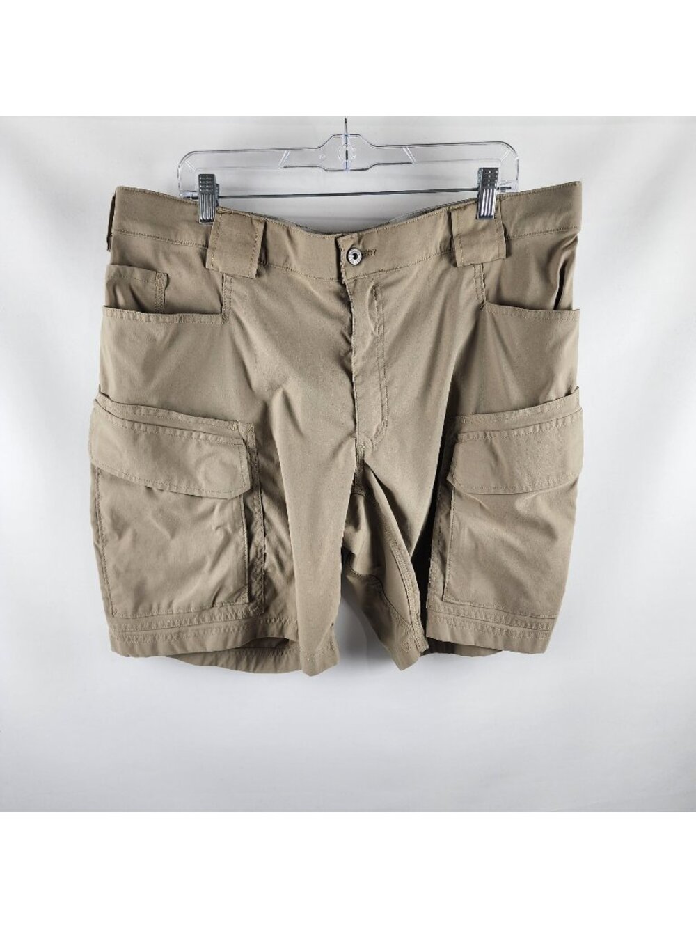 Duluth Trading Shorts Mens 40 Tan DuluthFlex Dry on the Fly Cargo Short (40x9)